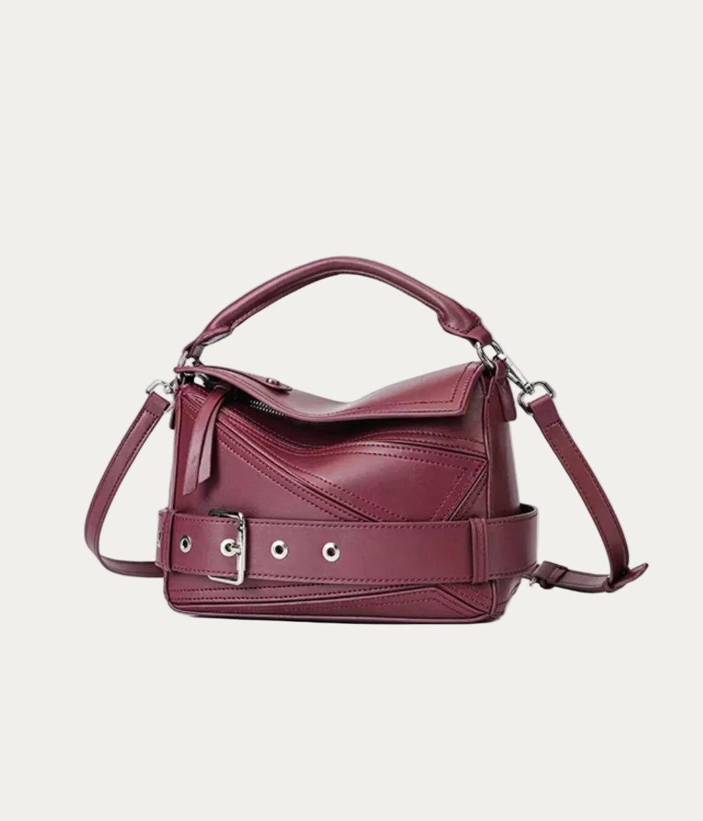 Cross Belt Maroon