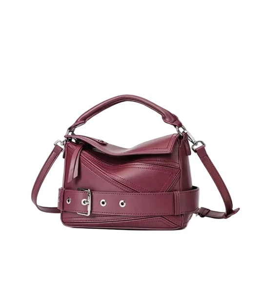 Cross Belt Maroon