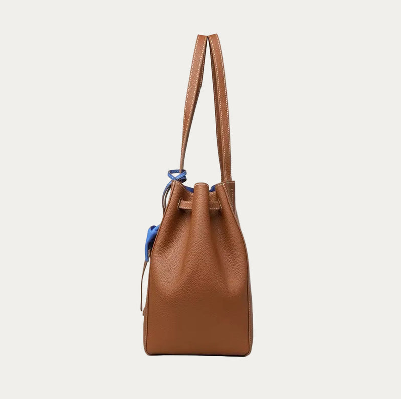 Elephant Brown blue  tote